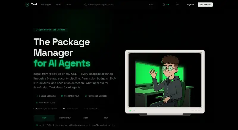 Tank's own site