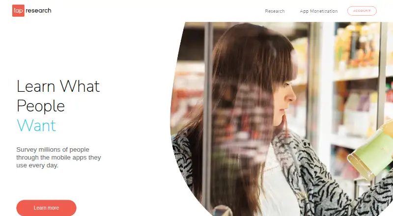 TapResearch's own site