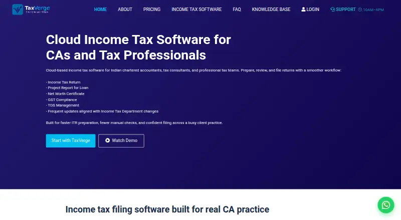 TaxVerge's own site