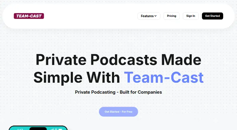 Team-Cast's own site