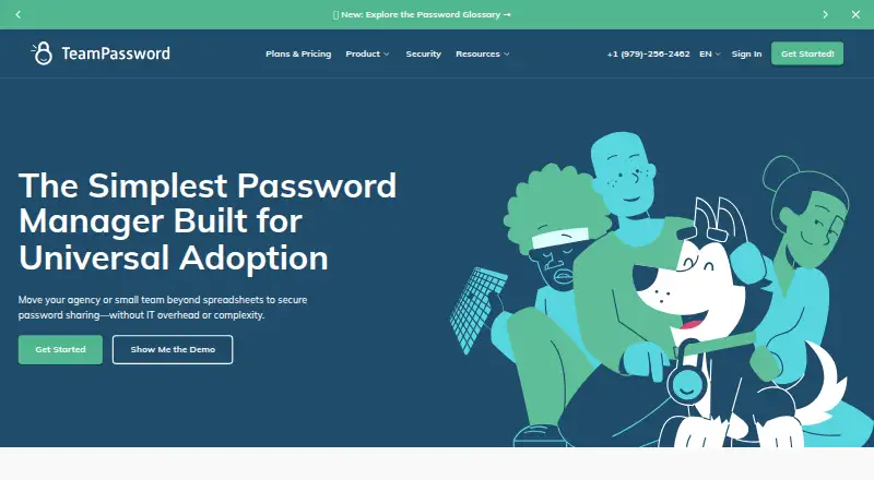 TeamPassword's own site