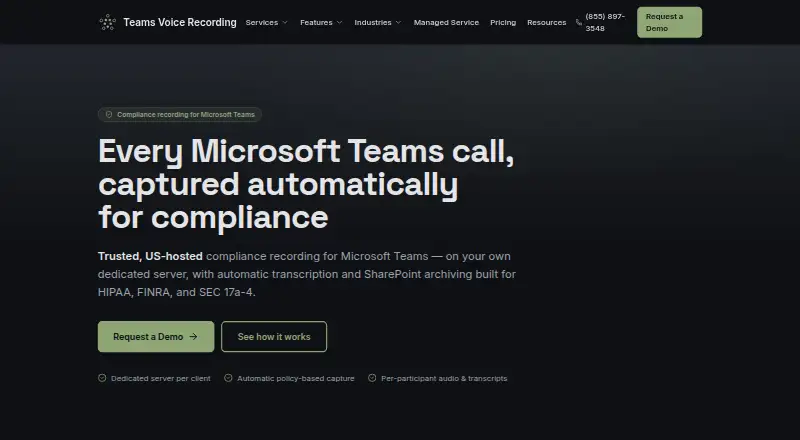 Teams Voice Recording's own site