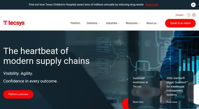 Tecsys OrderDynamics's own site