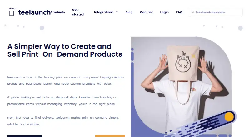 teelaunch's own site