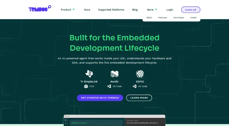 Temboo's own site