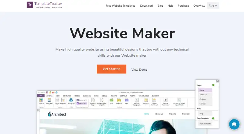 TemplateToaster's own site