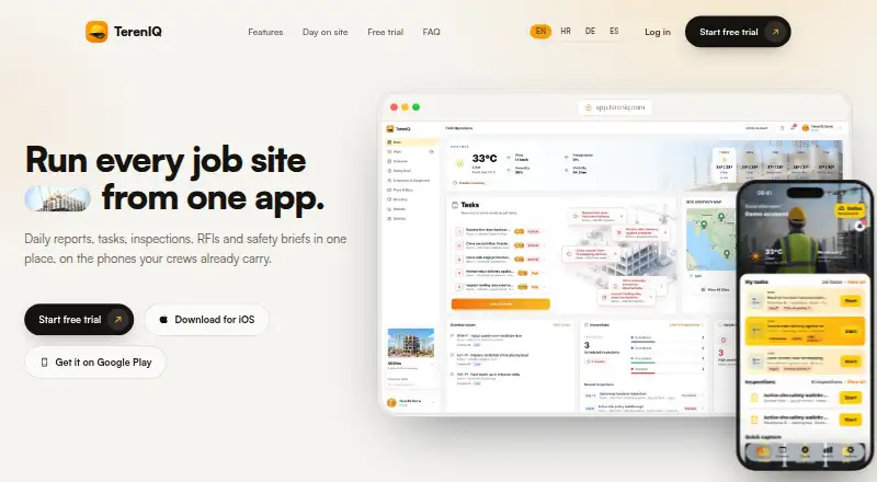 TerenIQ's own site