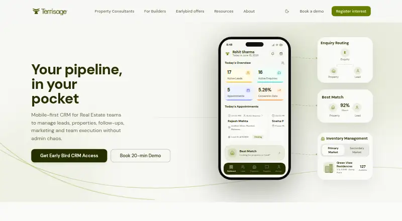 Terrisage's own site