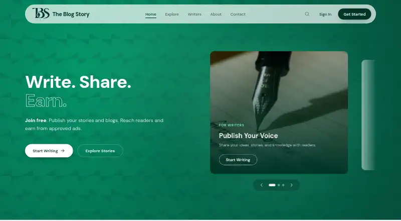 The Blog Story's own site