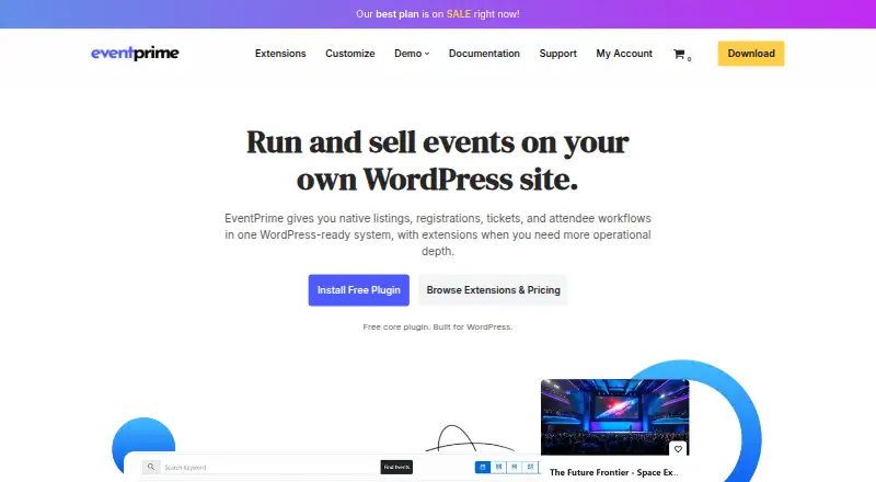 EventPrime's own site