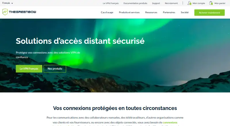 TheGreenBow VPN Client's own site