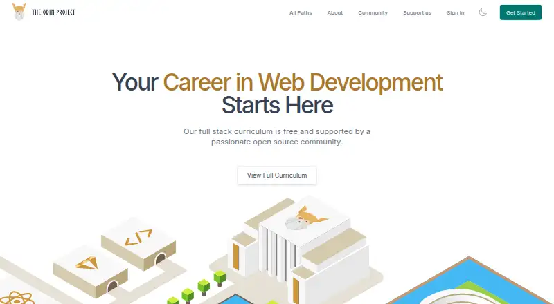 The Odin Project's own site