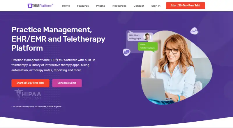 TheraPlatform's own site
