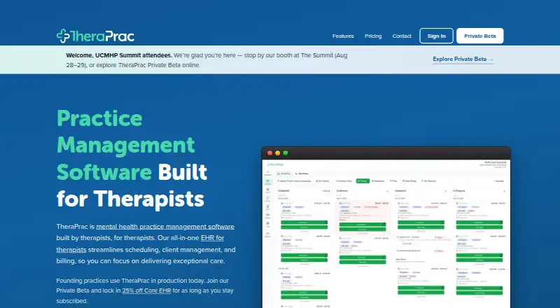TheraPrac's own site
