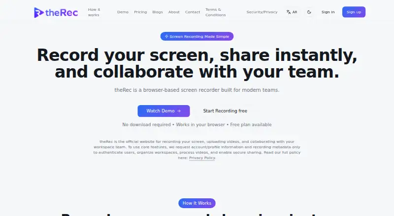 theRec's own site