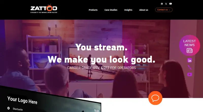 Zattoo TV Platform's own site