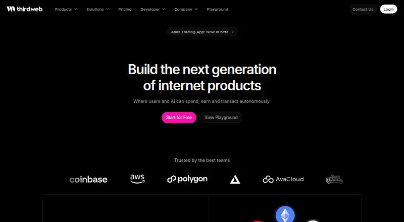 thirdweb's own site