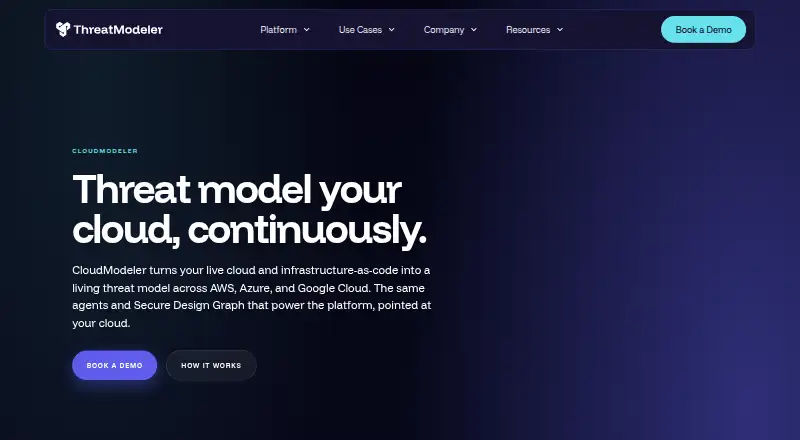 ThreatModeler CloudModeler's own site
