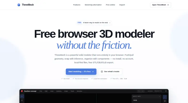 ThreeMesh's own site