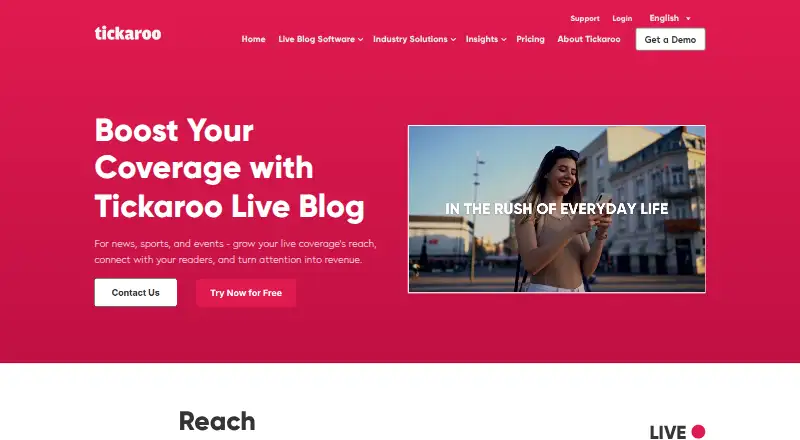 Tickaroo Live Blog's own site