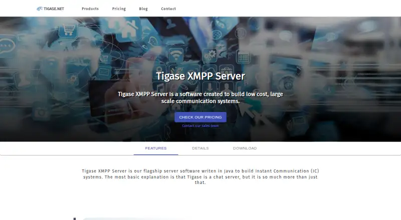Tigase XMPP Server's own site