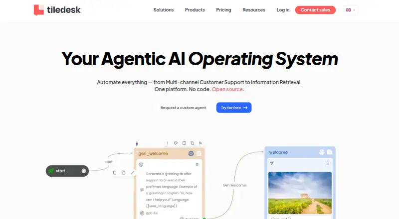 Tiledesk's own site