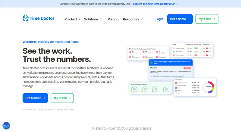 Time Doctor's own site