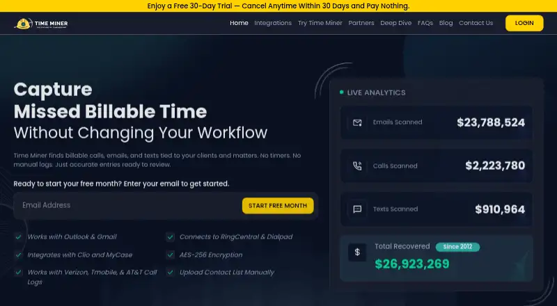 Time Miner's own site