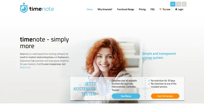 timenote's own site