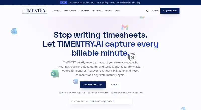 TIMENTRY's own site