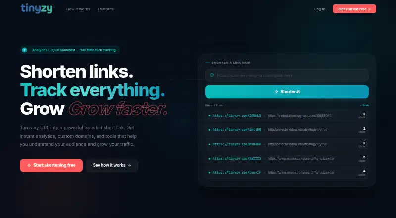 TinyZy's own site