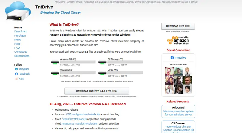 TntDrive's own site