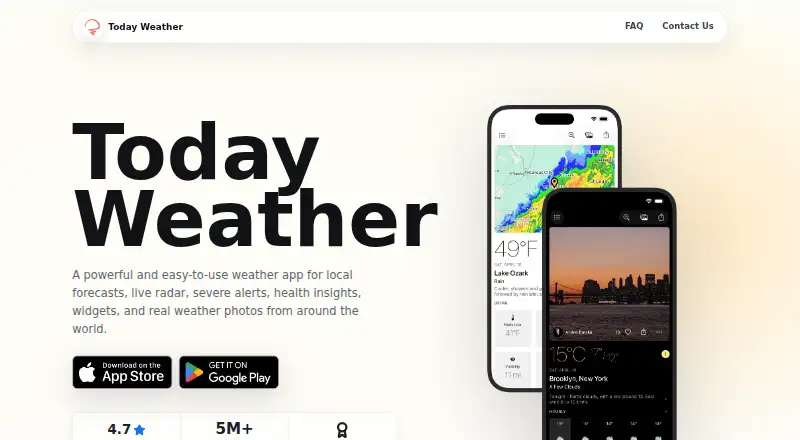 Today Weather's own site