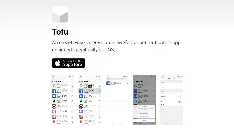 Tofu Authenticator's own site
