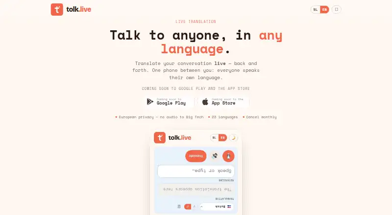 Tolk's own site