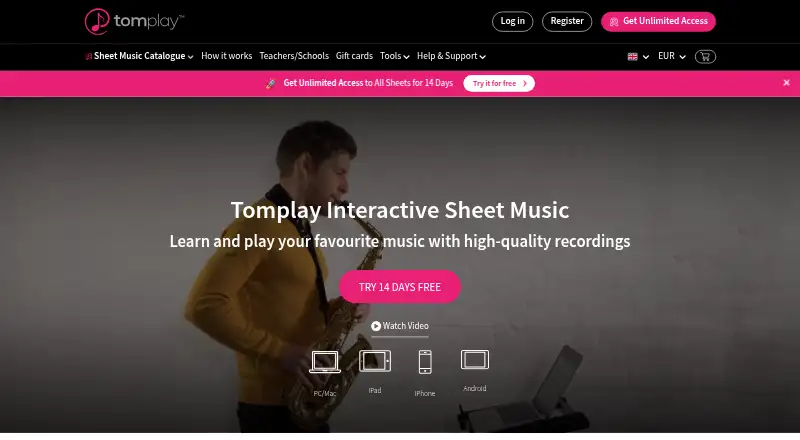 Tomplay's own site