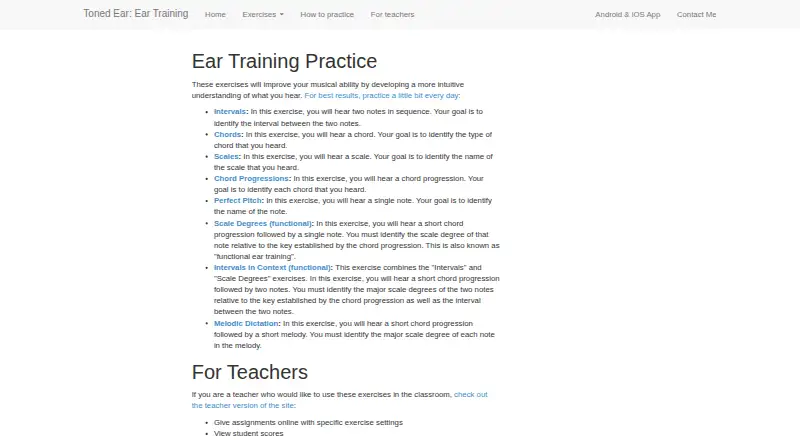 TonedEar's own site