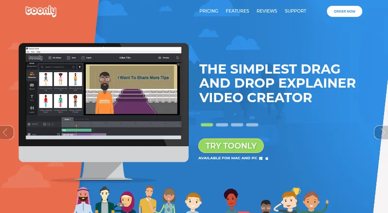 Toonly's own site