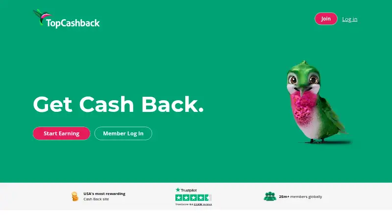 TopCashback's own site