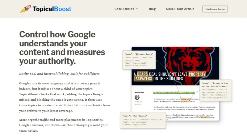 TopicalBoost's own site