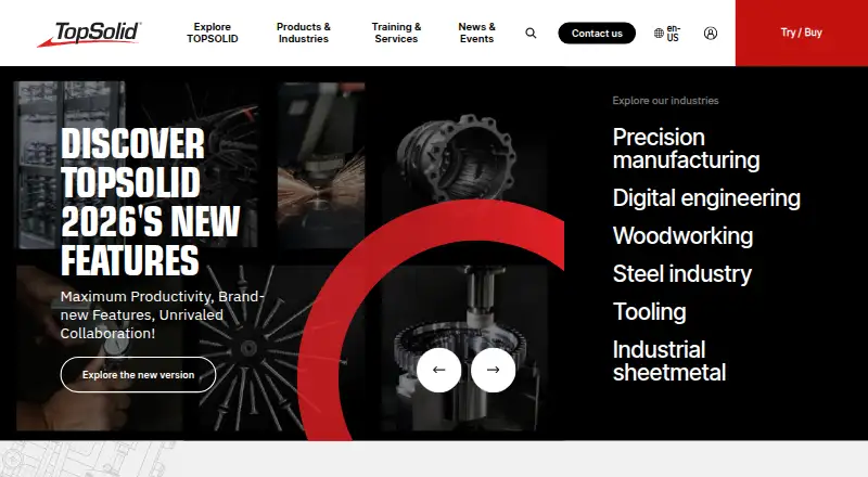 TopSolid'Design's own site