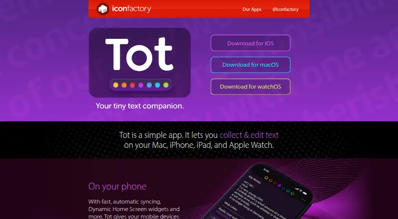 Tot's own site