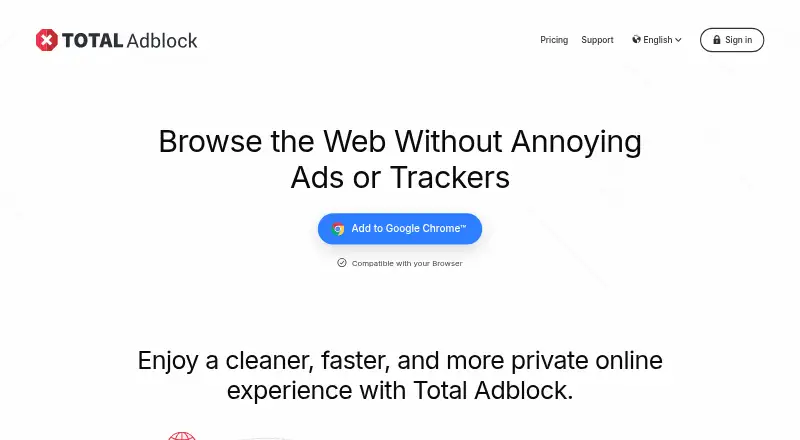 Total Adblock's own site