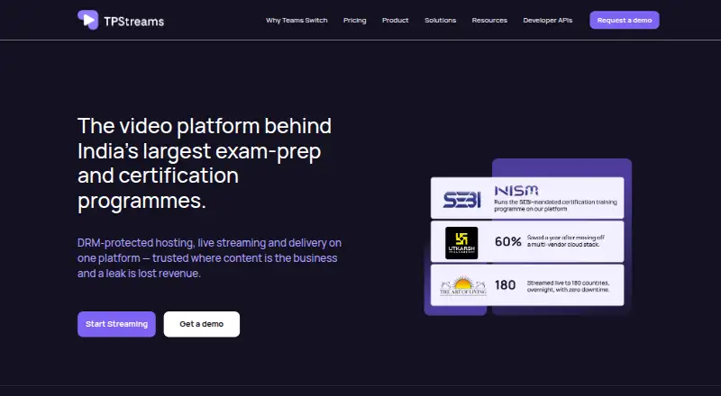 TPStreams's own site
