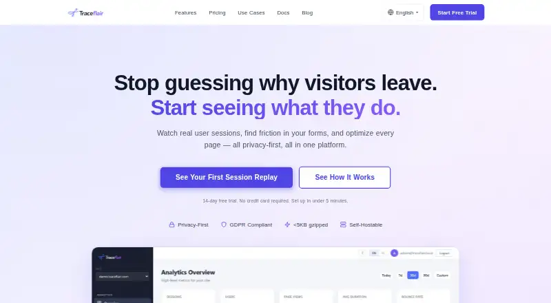 Traceflair's own site