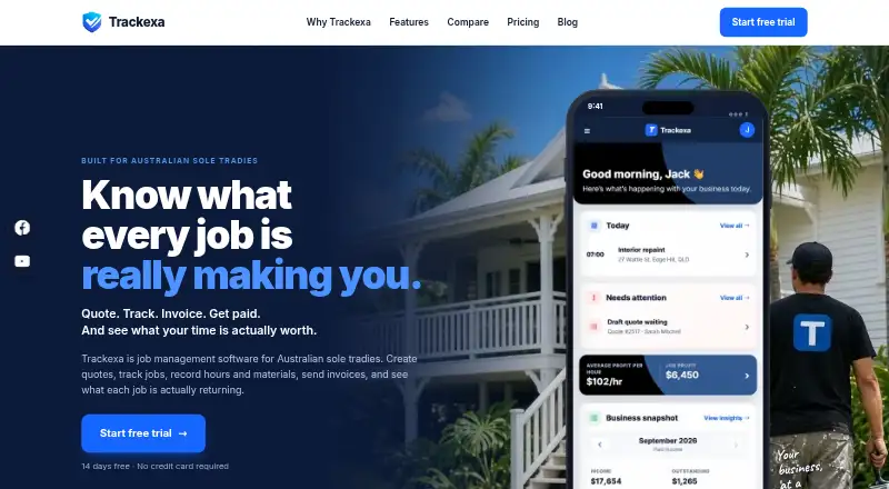 Trackexa's own site