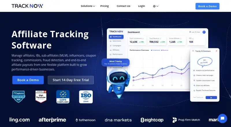 Tracknow's own site