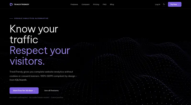 TrackTrendy's own site