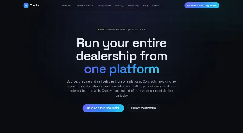 Tradlo's own site