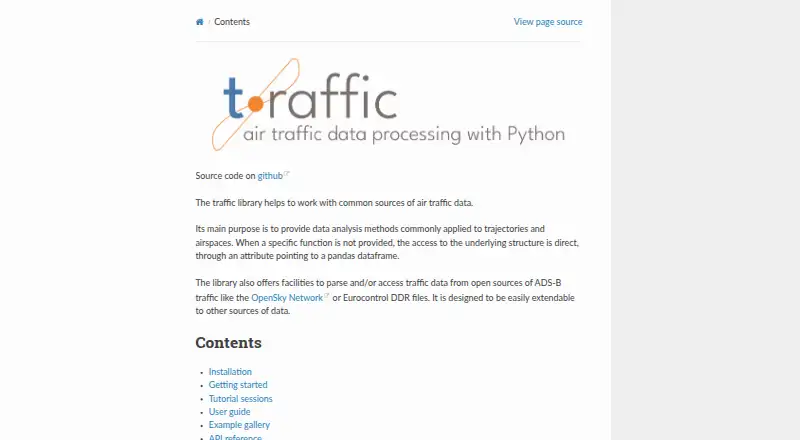 traffic's own site